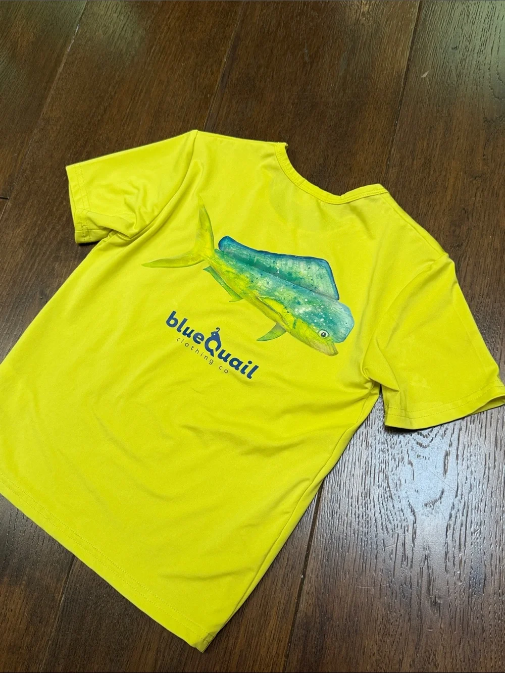 Blue Quail - Boys Yellow Mahi Mahi Short-Sleeve Performance Tee - Size: 4